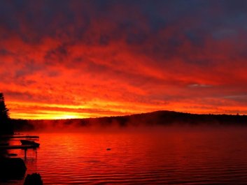 Insane red sunrise Michael Taggert